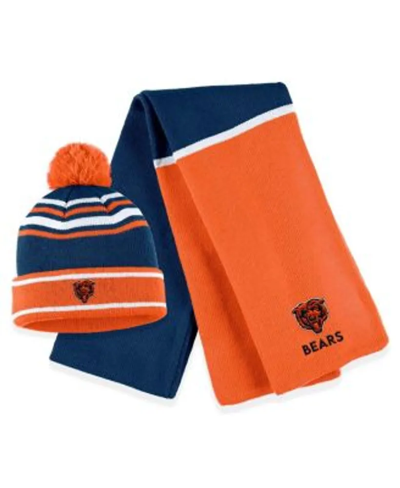 Chicago Bears Toddler Jacquard Cuffed Knit Hat with Pom - Navy