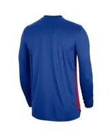 Men's Nike Royal Philadelphia 76ers Long Sleeve Shooting Performance Shirt