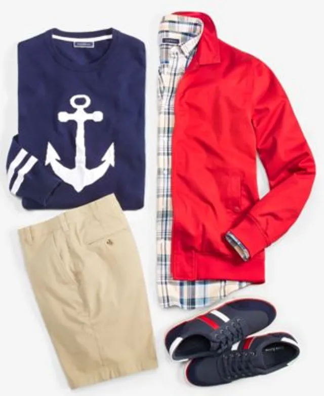 Club Room Men's Anchor Crew Socks, Created for Macy's