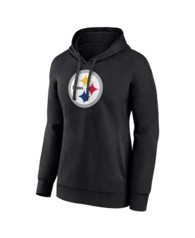 Women's T.J. Watt White/Black Pittsburgh Steelers Plus Size Name & Number  Pullover Hoodie