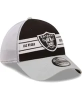 Men's Las Vegas Raiders New Era Gray/Black 2022 Sideline 39THIRTY Flex Hat M/L