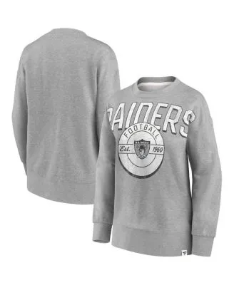 Mitchell & Ness Women's Heathered Gray Chicago Cubs Cooperstown Collection  Logo Lightweight Pullover Sweatshirt - Macy's