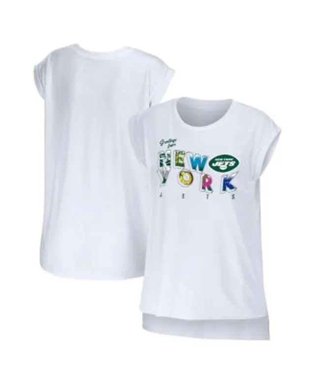 New York Jets Nike Women's Impact Exceed Performance Notch Neck T-Shirt -  White/Green