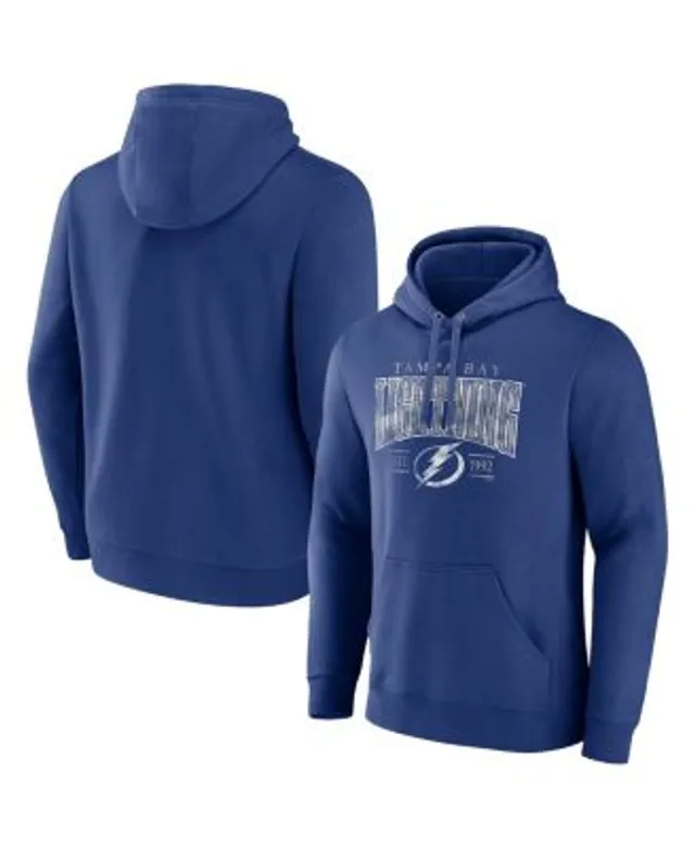 47 Brand Men's Blue, Cream Tampa Bay Lightning Superior Lacer Pullover  Hoodie