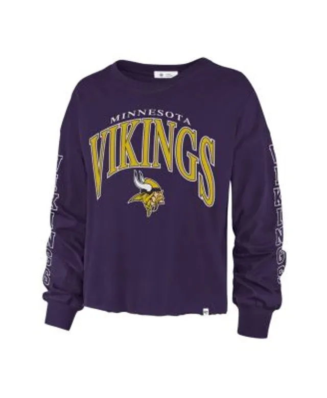 Women's Fanatics Branded Purple/White Minnesota Vikings Ombre Long Sleeve T- Shirt