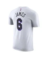 Nike Men's LeBron James Gold Los Angeles Lakers Diamond Icon Name Number T-Shirt - Gold