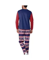 Denver Broncos FOCO Team Ugly Pajama Set - Navy