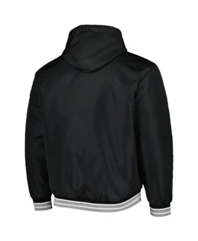 Men's White/Black Chicago White Sox Reversible Satin Full-Zip Jacket