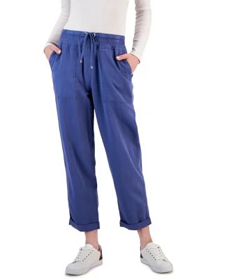 Women's Cuffed Pull-On Twill Pants