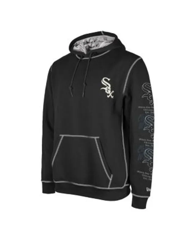 Stitches Men's Black Chicago White Sox Sleeveless Pullover Hoodie