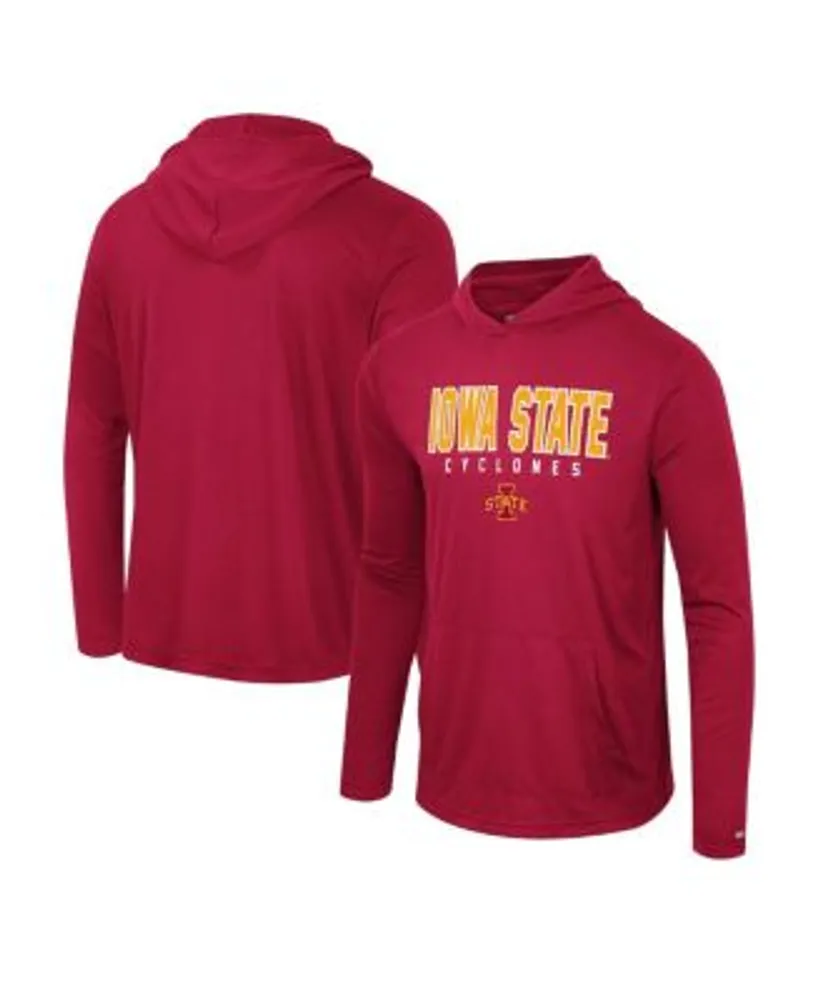 Men's Cardinal Iowa State Cyclones Team Color Rival Hoodie Long Sleeve  T-shirt