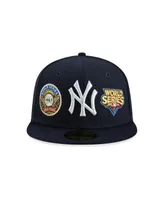 New York Yankees New Era Historic World Series Champions 59FIFTY Fitted Hat  - Navy