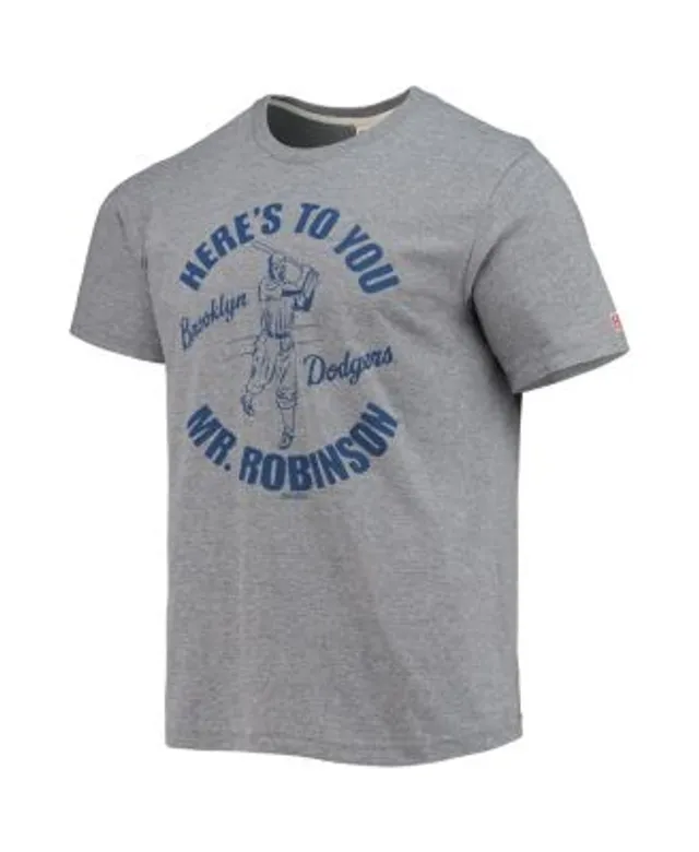 Mitchell & Ness Men's Jackie Robinson Gray Brooklyn Dodgers Cooperstown  Collection Legends T-shirt - ShopStyle