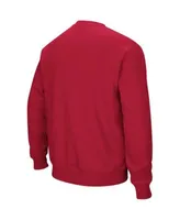Men's Colosseum Charcoal Louisville Cardinals Arch & Logo Tackle Twill Pullover Sweatshirt Size: Large