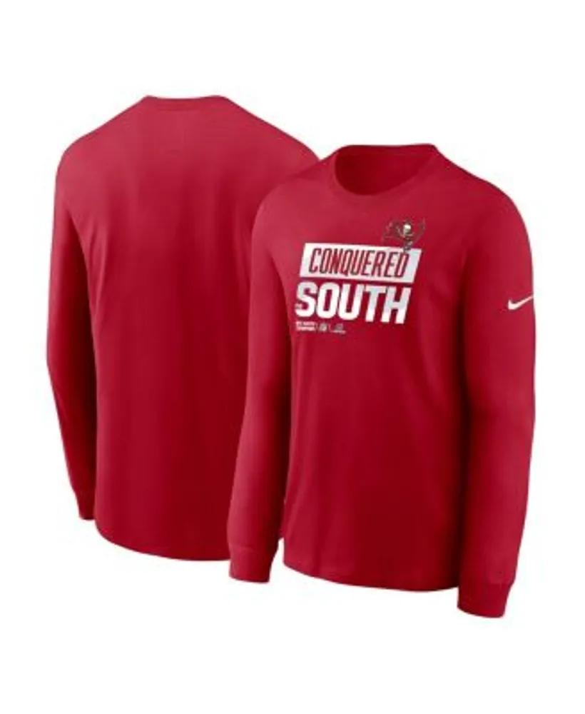 Nike Men's Red Tampa Bay Buccaneers 2022 NFC South Division Champions  Locker Room Trophy Collection Long Sleeve T-shirt