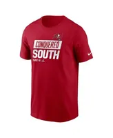 Youth Nike Red Tampa Bay Buccaneers 2022 NFC South Division Champions Locker Room Trophy Collection T-Shirt Size: Medium