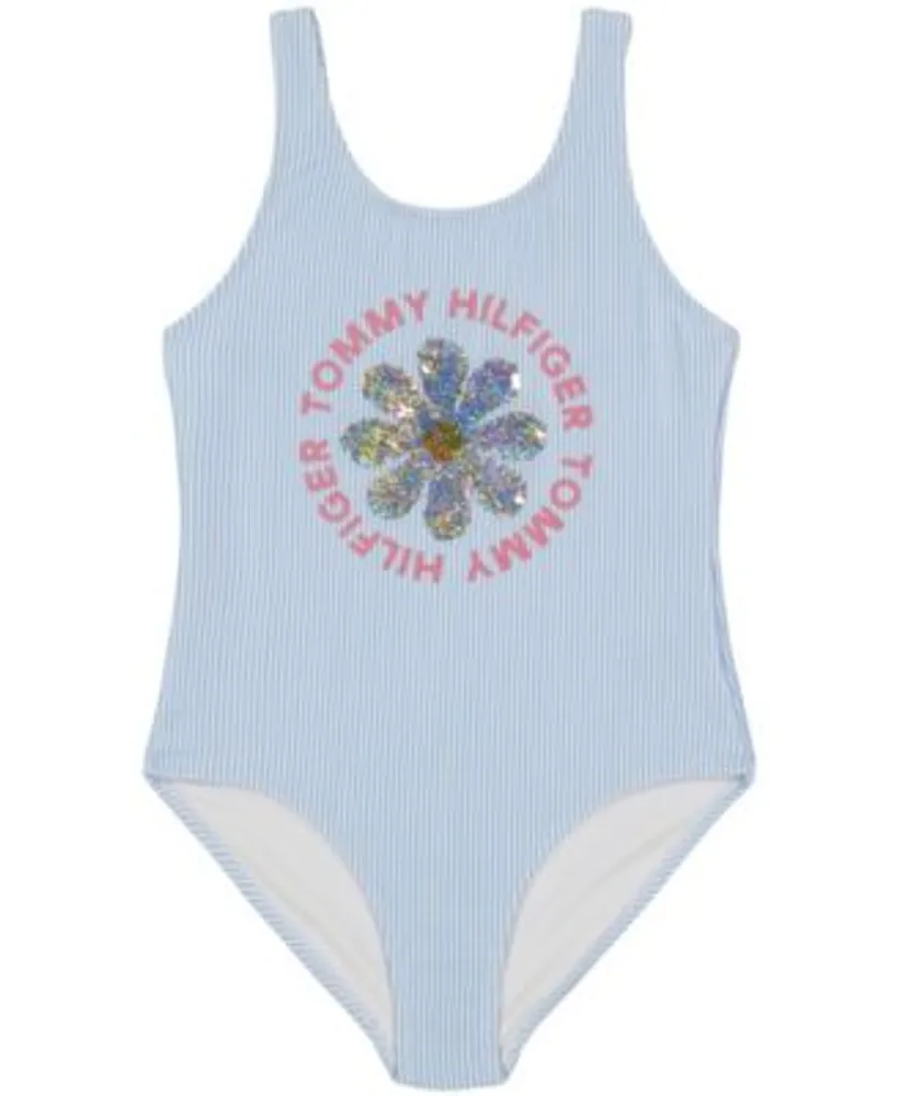 Maryanne Jones Umoderne kam Tommy Hilfiger Girls Flip-Sequin Daisy One-Piece Swimsuit | Connecticut  Post Mall