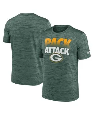 Men's Green Bay Packers Nike Gold Sideline Infograph Performance T-Shirt