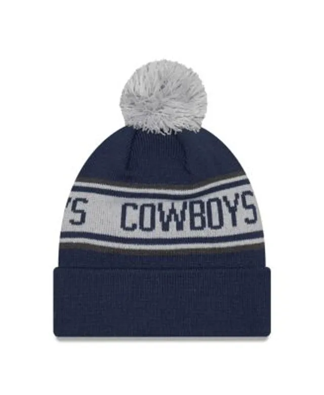 Dallas Cowboys Youth Jacquard Tassel Knit Hat with Pom - Navy