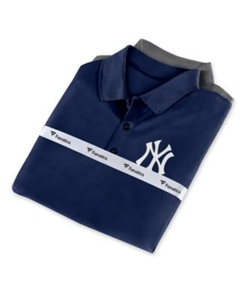 Fanatics Men's Branded Navy, Gray New York Yankees Polo Shirt
