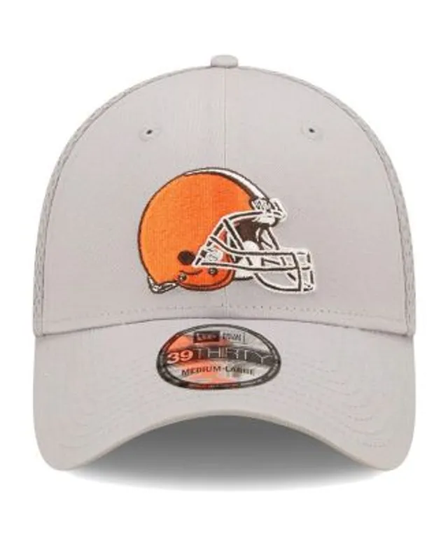 Men's New Era Brown Cleveland Browns 60th Anniversary Patch Team 59FIFTY Fitted Hat