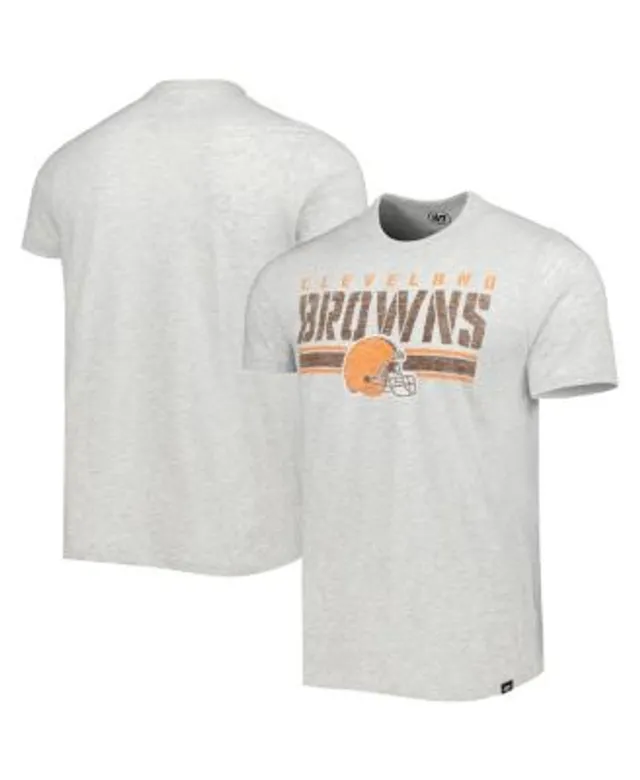 47 Brand / Men's Cleveland Browns Block Stripe Club Brown T-Shirt