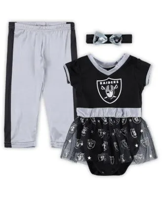 JERRY LEIGH Women's Black/Silver Las Vegas Raiders Game Day Costume Dress  Set