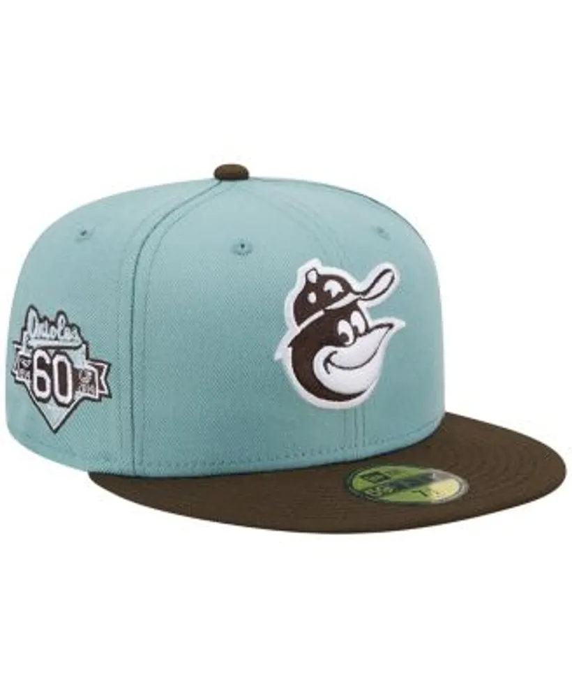 Baltimore Orioles New Era White Logo 59FIFTY Fitted Hat - Green