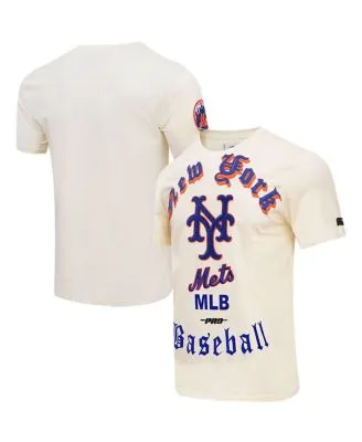 Men's Texas Rangers Pro Standard Cream Cooperstown Collection Old English T- Shirt