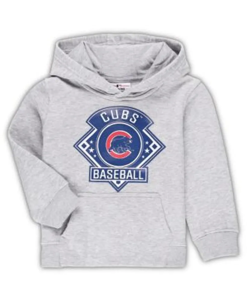Chicago Cubs Ladies Two Tone Full Logo Hooded Sweatshirt