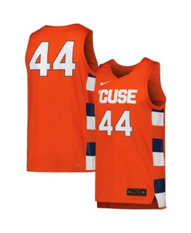 Men's Nike #44 White Syracuse Orange Team Replica Basketball Jersey