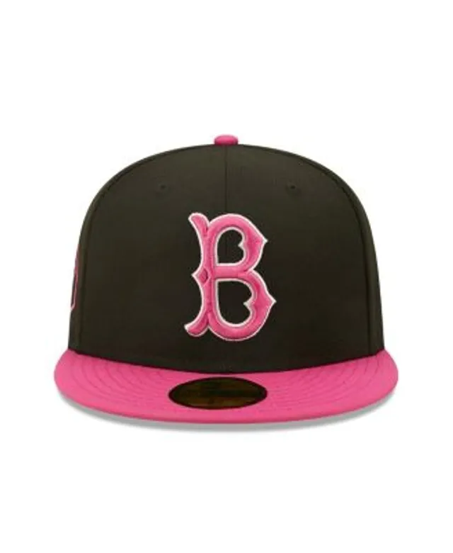 New Era Men's Black, Pink Brooklyn Dodgers 1955 World Series Champions  Passion 59FIFTY Fitted Hat