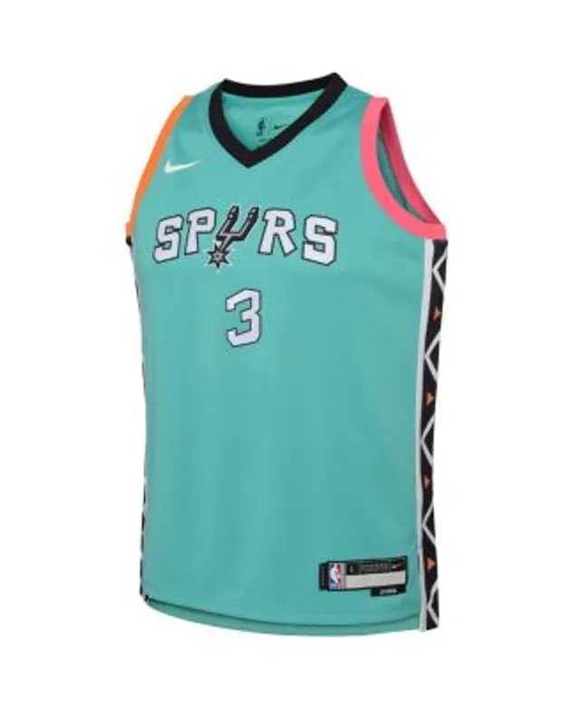 San Antonio Spurs Mitchell & Ness Youth Hardwood Classics Big Face 2.0  Jersey - Gray