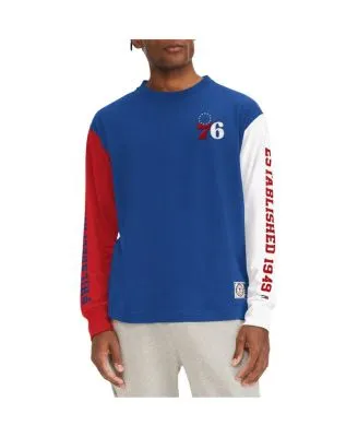 Nike Royal Philadelphia 76ers Long Sleeve Shooting Performance Shirt