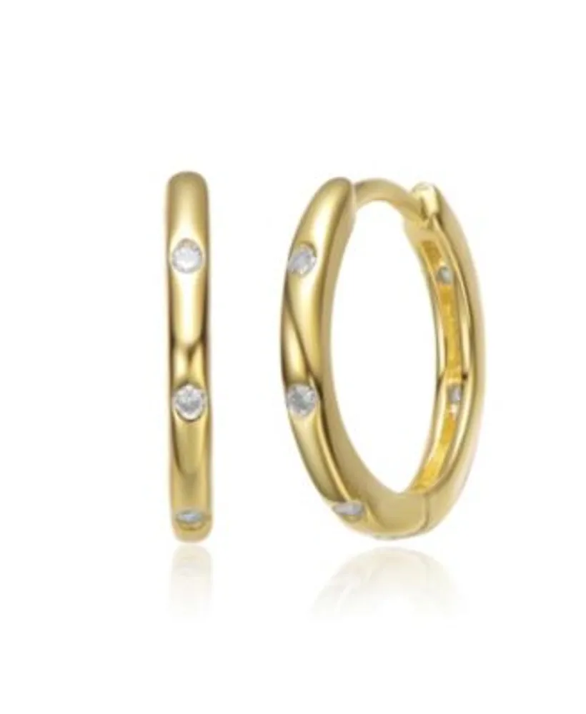 Macy's Swirl Heart Hoop Earrings in 14k Gold - Macy's