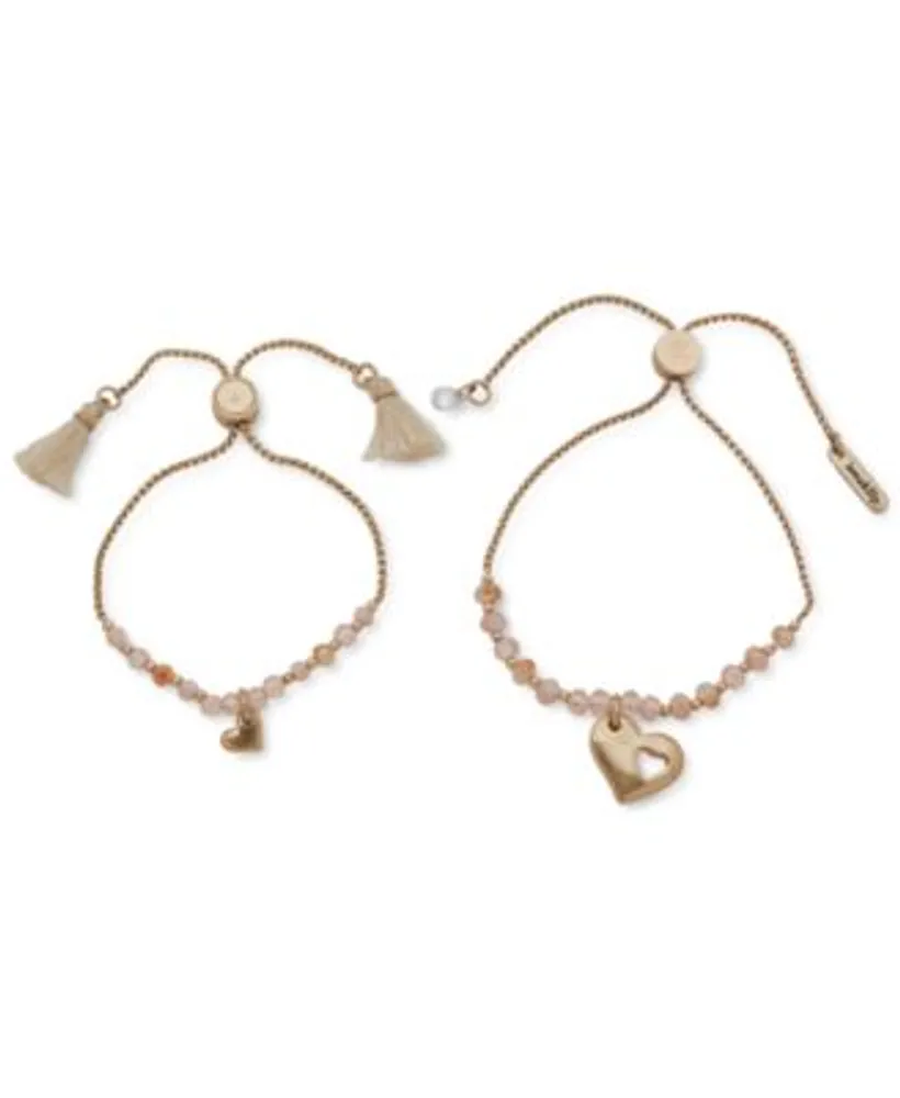 Lonna & lilly Gold-Tone Beaded Threader Earrings