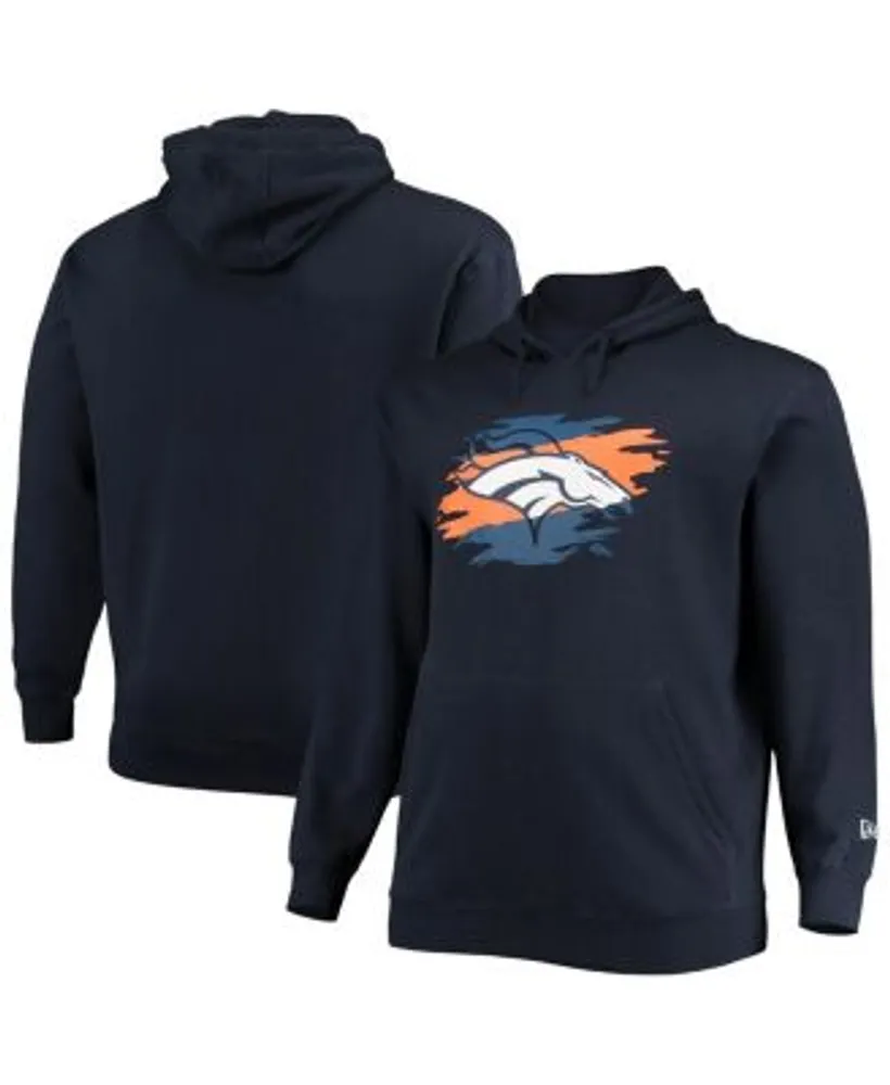 Nike Men's Navy Denver Broncos Fan Gear Primary Logo Therma Performance Pullover Hoodie - Navy