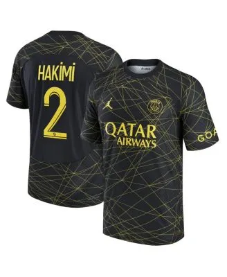 Men's Nike Achraf Hakimi White Paris Saint-Germain Name & Number Fan Top