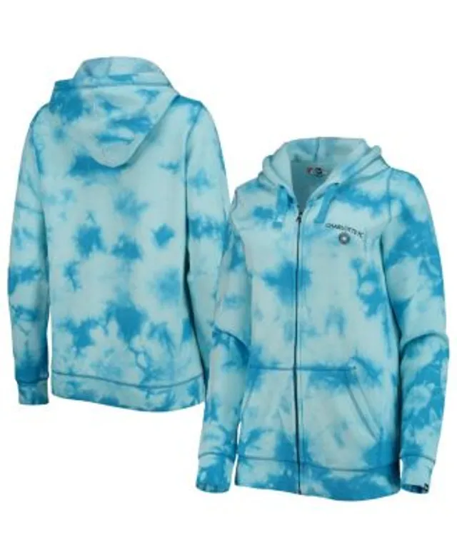 Women's New Era Black Las Vegas Raiders Tie Dye Fleece Full-Zip Hoodie