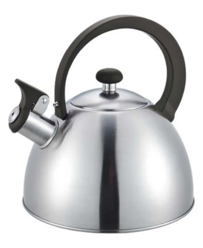 Primula Tea Kettle with Soft Grip Silicone Handle, Stainless Steel, 3-Quart