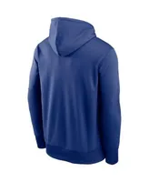 New York Giants Nike Fan Gear Wordmark Performance Pullover Hoodie - Royal