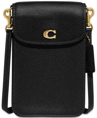 COACH Pebble Leather Chaise Crossbody - Macy's