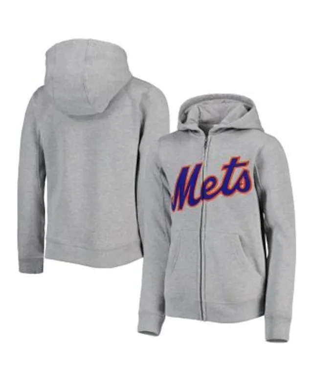 Oakland Athletics Youth Primary Team Logo Pullover Hoodie - Heathered Gray