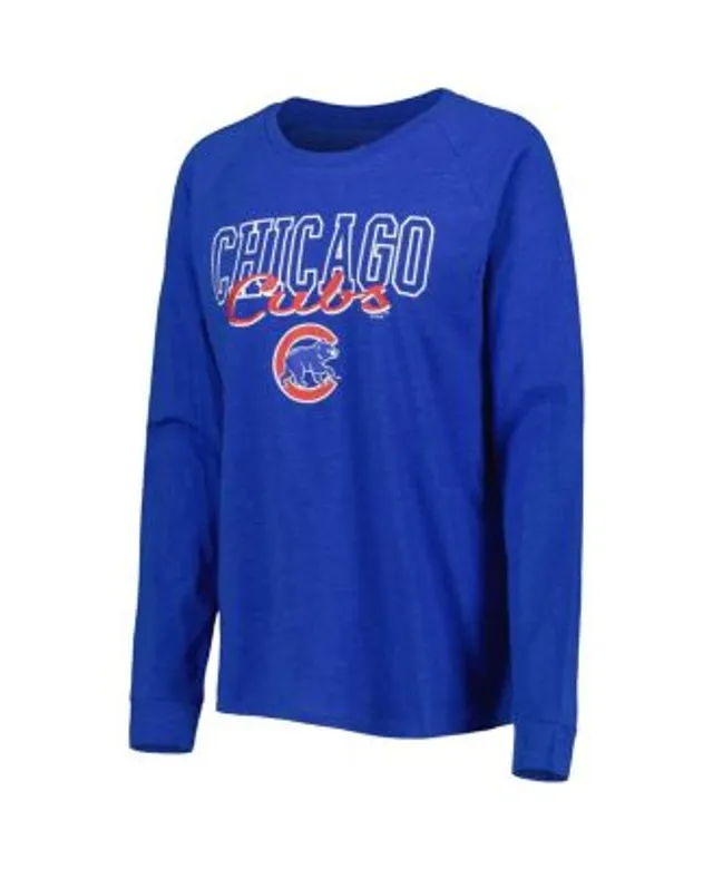 Toddler Chicago Cubs Royal Allover Print Long Sleeve T-Shirt & Pants Sleep  Set