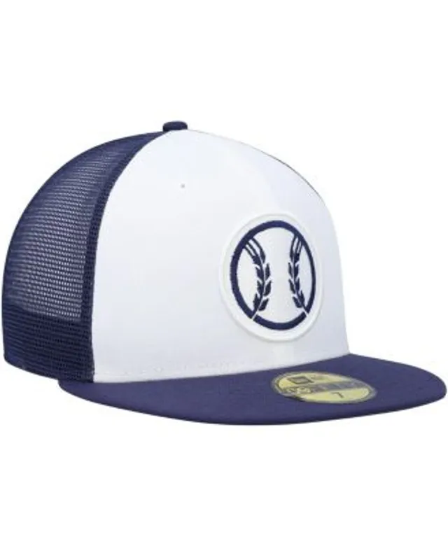 Milwaukee Brewers New Era 2023 Clubhouse 9FORTY Snapback Hat - Navy