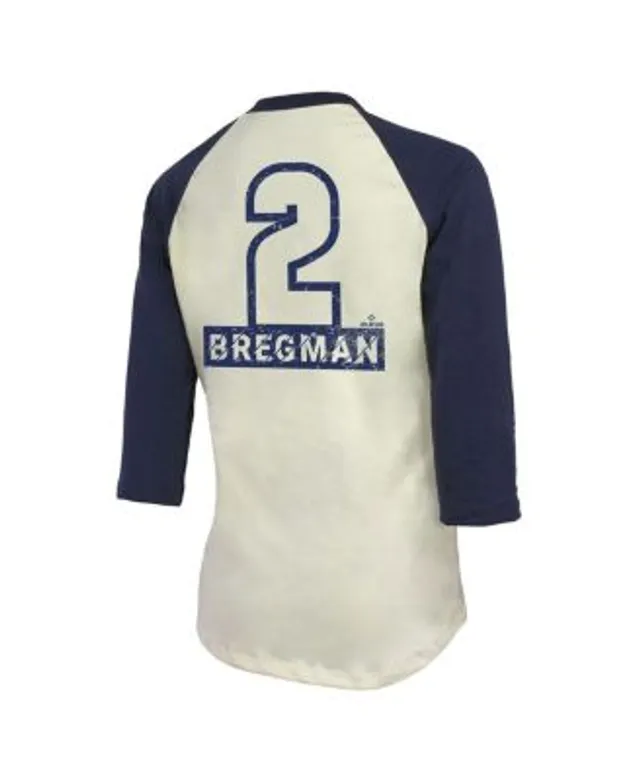 Majestic Women's Threads Alex Bregman Cream, Navy Houston Astros 2022 World  Series Champions Name and Number Softhand 3/4 Raglan Sleeve T-shirt