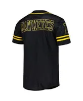 COLOSSEUM Men's Colosseum White Iowa Hawkeyes Free Spirited Mesh Button-Up Baseball  Jersey