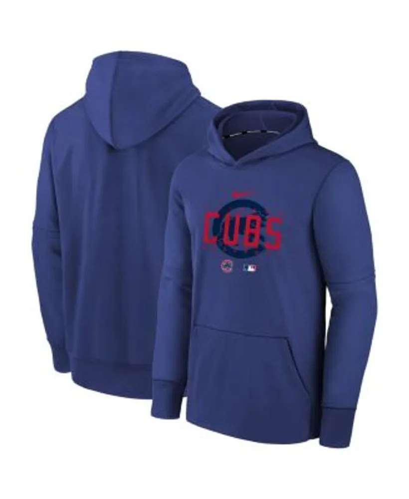 Nike Youth Boys Royal Chicago Cubs Pregame Performance Pullover Hoodie