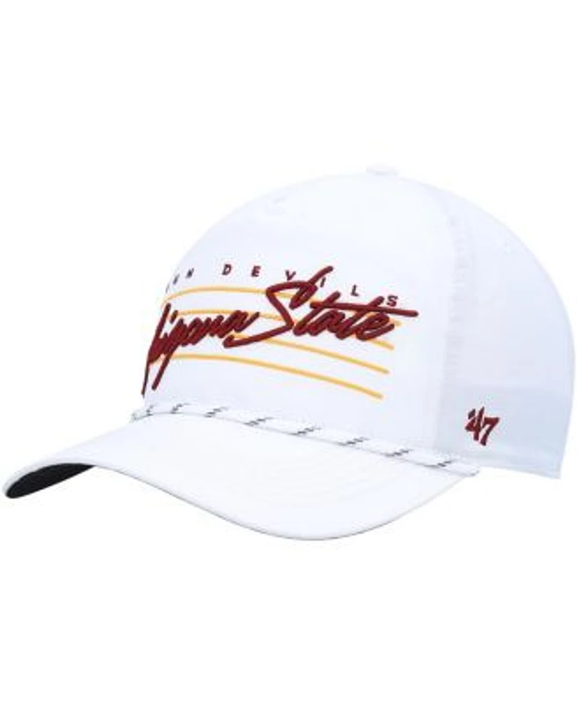 Boston Bruins '47 Downburst Hitch Snapback Hat - White