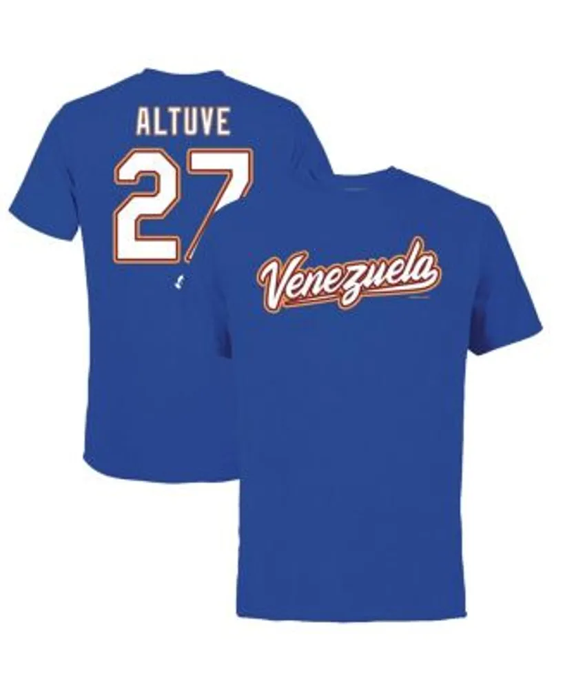 Legends Men's Jose Altuve Royal Venezuela Baseball 2023 World Classic Name  and Number T-shirt